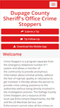 Mobile Screenshot of dupagecrimestoppers.com